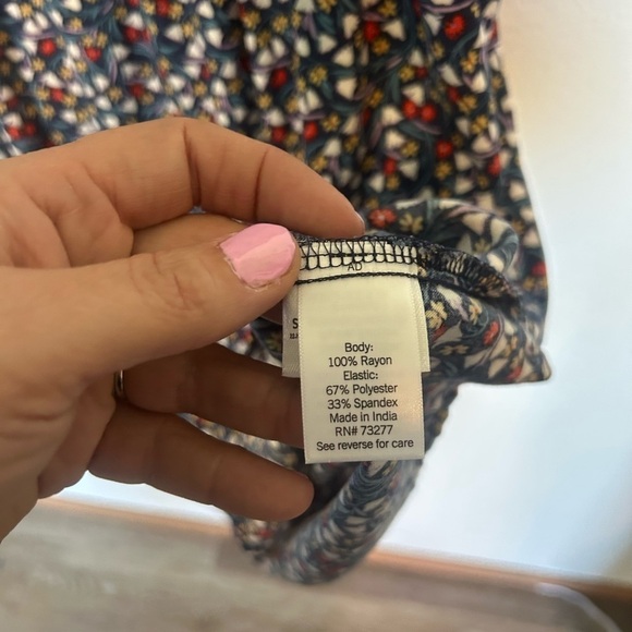 Croft & Barrow Medium Florsl Corrage core  Casual Sleeveless Dress - Picture 6 of 9